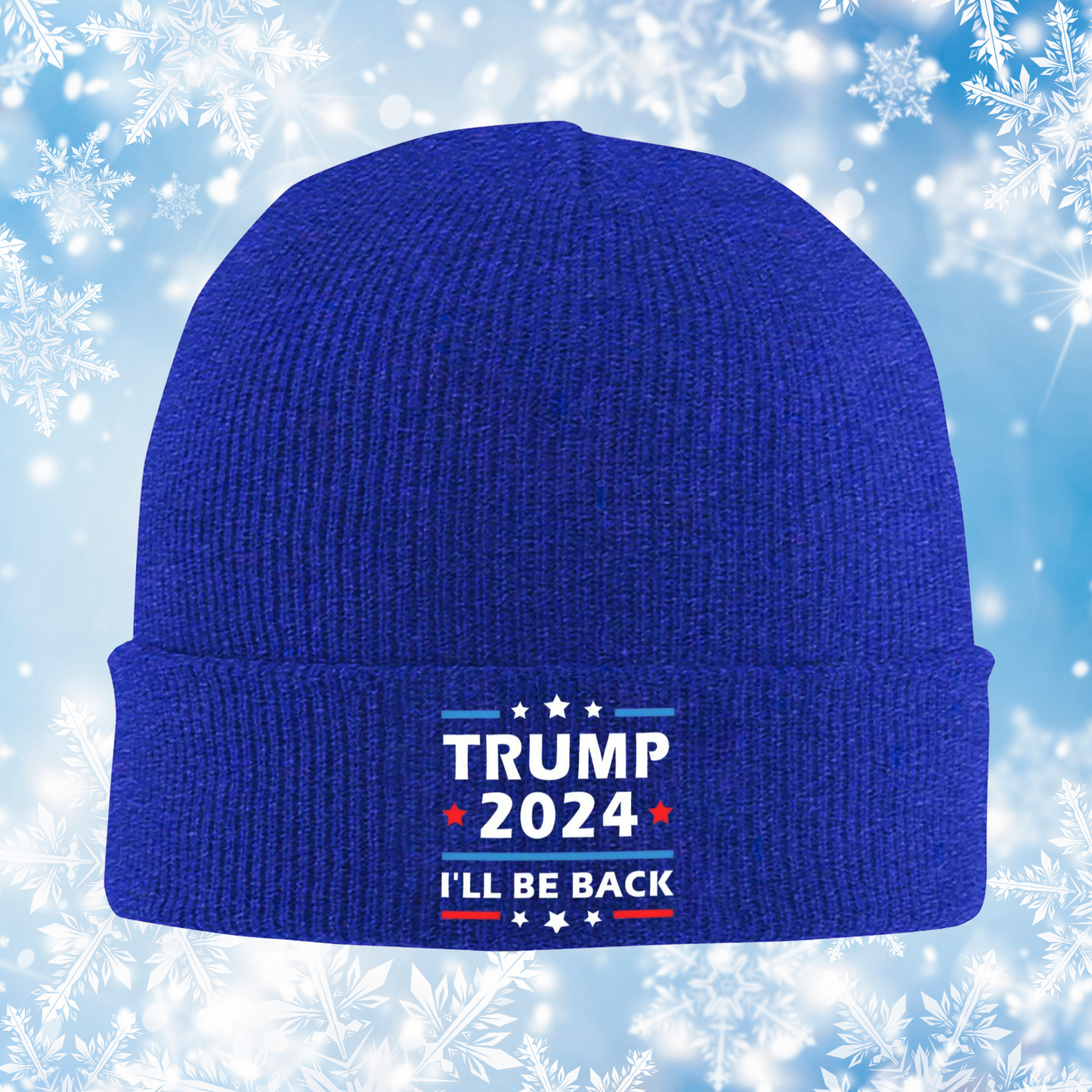 I'll Be Back Trump 2024 Knitted Hat Beanie Winter Hat