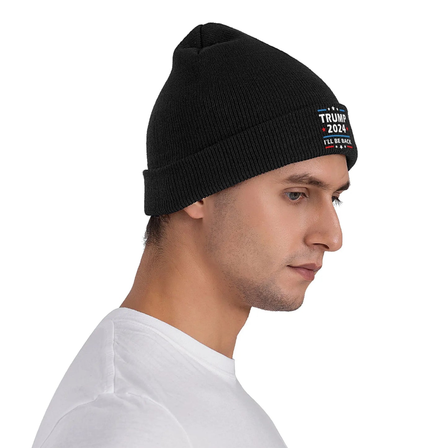 I'll Be Back Trump 2024 Knitted Hat Beanie Winter Hat